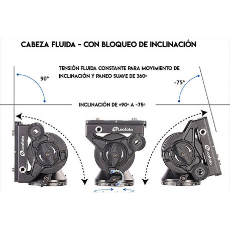 Cabeza fluida Leofoto BV-10 Cabeza fluida Leofoto BV-10