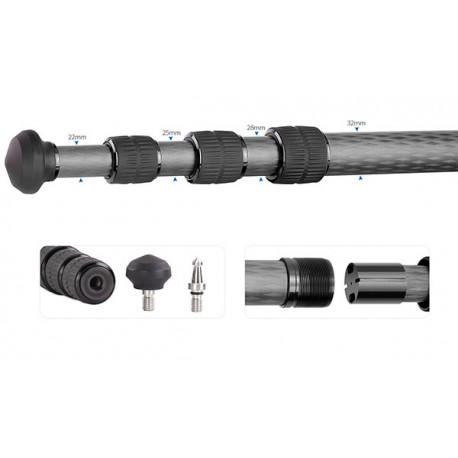 Leofoto LM-324CL Extra alto Leofoto LM-324CL Extra alto