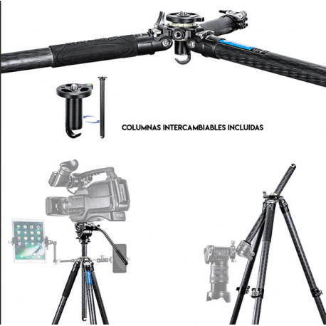 Leofoto LV284C + Rotula video BV-5