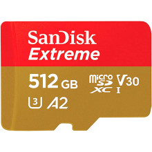 Sandick Extreme  Pro Micro SD 512GB 170 Mp/s
