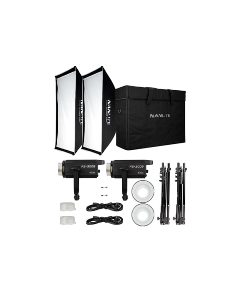Kit 2 Focos Led Nanlite FS-300B 350w Bi-color