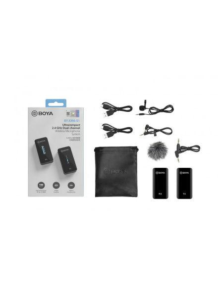 Kit inalambrico Boya XM6 ( 1TX+ 1RX) Kit inalambrico Boya XM6 ( 1TX+ 1RX)