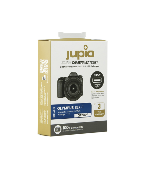 Bateria Jupio Olympus BLX-1 Ultra USB