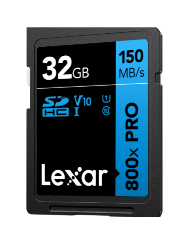 Lexar SDHC 800x PRO Blue Series 32GB UHS-1 V10 - Read 150MB/s