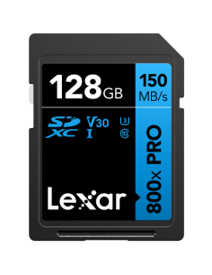 Lexar SDHC 800x PRO Blue Series 128GB UHS-1 V10 - Read 150MB/s
