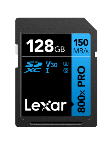 Lexar SDHC 800x PRO Blue Series 128GB UHS-1 V10 - Read 150MB/s
