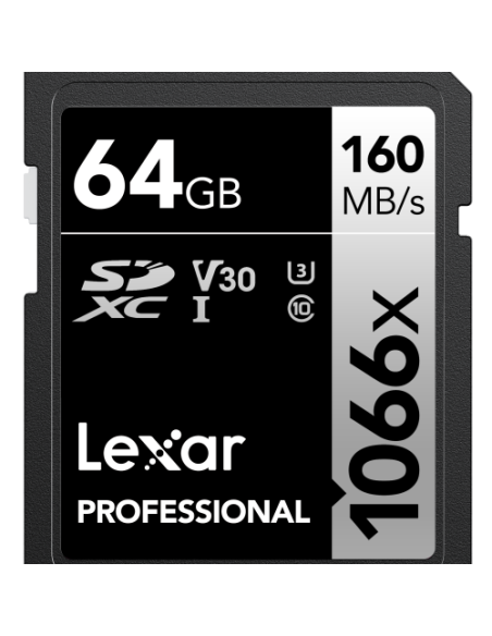 Lexar SD Pro Silver Series UHS-I 1066x 64GB V30