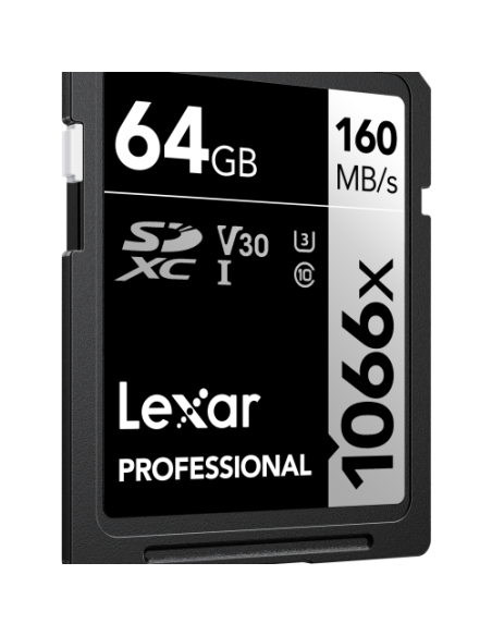 Tarjeta Lexar SD Pro Silver Series UHS-I 1066x 64GB V30