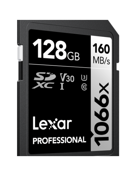 Tarjeta Lexar SD Pro Silver Series UHS-I 1066x 128 GB V30