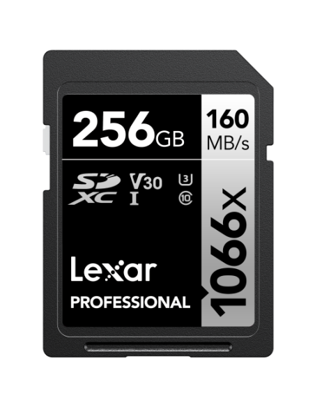 Tarjeta Lexar SD Pro Silver Series UHS-I 1066x 256 GB V30