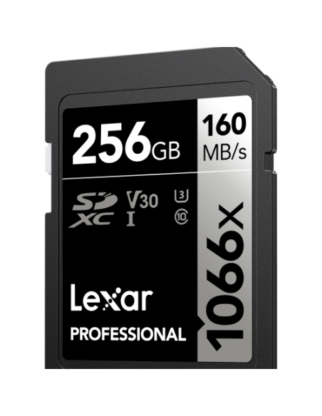 Tarjeta Lexar SD Pro Silver Series UHS-I 1066x 256 GB V30
