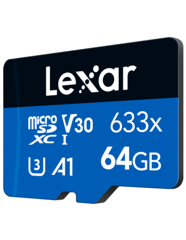 Lexar microSD Blue Series UHS-I 633x 64GB V30