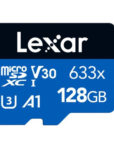 Tarjeta Lexar microSD Blue Series UHS-I 633x 128GB V30
