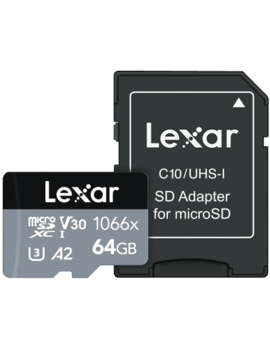 Tarjeta Lexar microSD Silver Series...