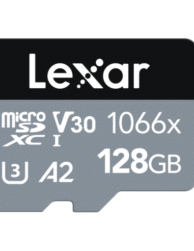 Lexar microSD Silver Series UHS-I 1066x 128GB V30