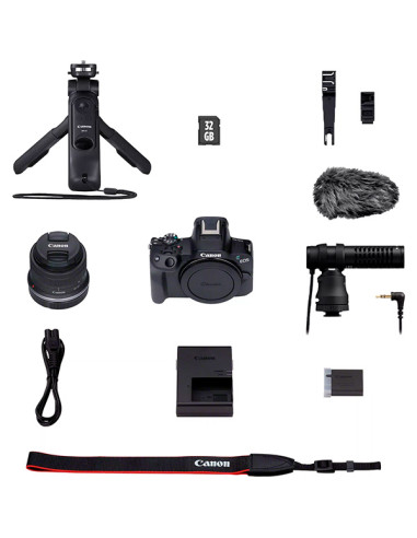 Canon EOS R50+ RF-S 18-45mm F4.5-6.3 IS STM Creator Kit