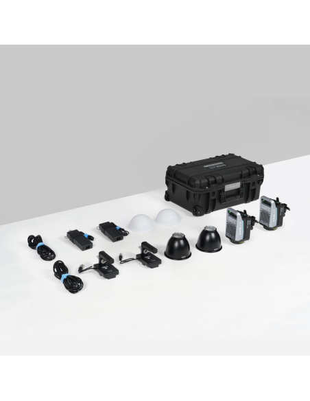 Kit 2 x Foco Nanlite FC-120B Bi-color + Battery Grip