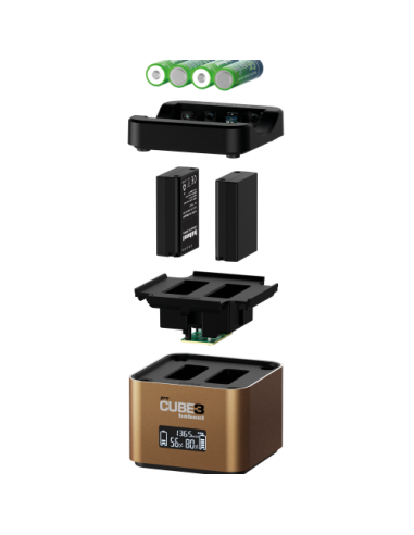 Cargador Hähnel Pro Cube 3 Olympus