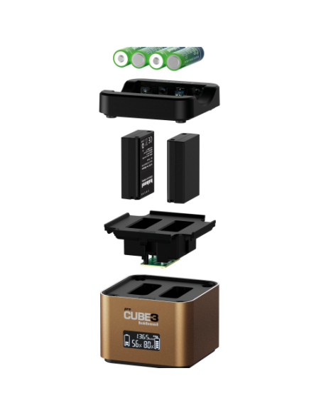 Cargador Hähnel Pro Cube 3 Olympus