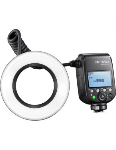 Flash anular macro Godox MF-R76 TTL para Canon