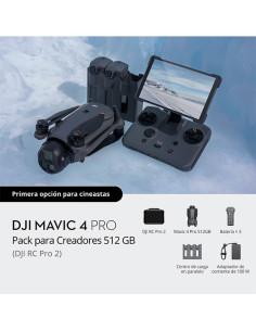 Pack para Creadores DJI Mavic 4 Pro 512 GB (DJI RC Pro 2 )