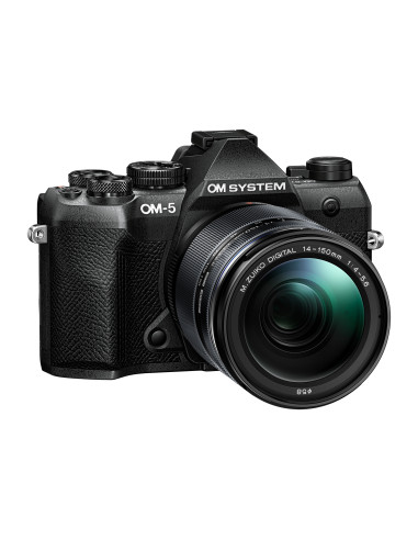 TEM OM-5 MK II Black + Objetivo 14-150mm 4-5,6