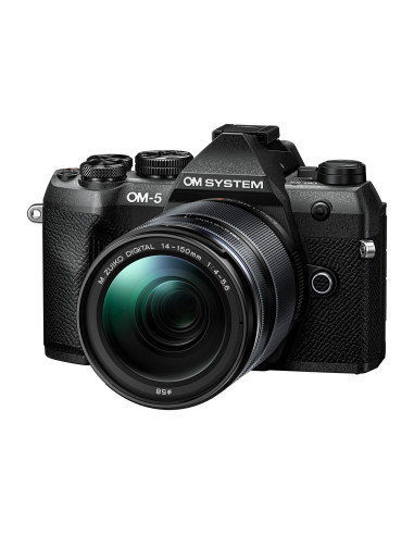 TEM OM-5 MK II Black + Objetivo 14-150mm 4-5,6