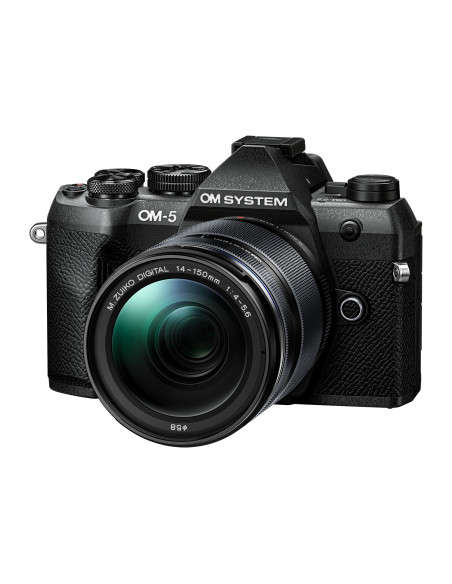 TEM OM-5 MK II Black + Objetivo 14-150mm 4-5,6