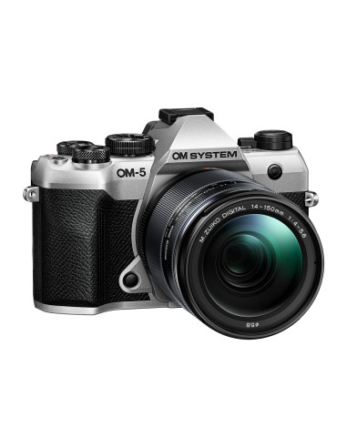 Cámara OM SYSTEM OM-5 MK II Silver+ Objetivo 14-150mm 4-5.6mm 4-5,6