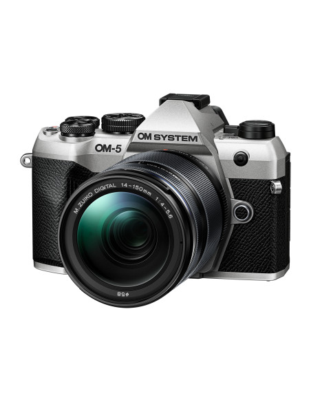 Cámara OM SYSTEM OM-5 MK II Silver + Objetivo 14-150mm 4-5.6mm 4-5,6