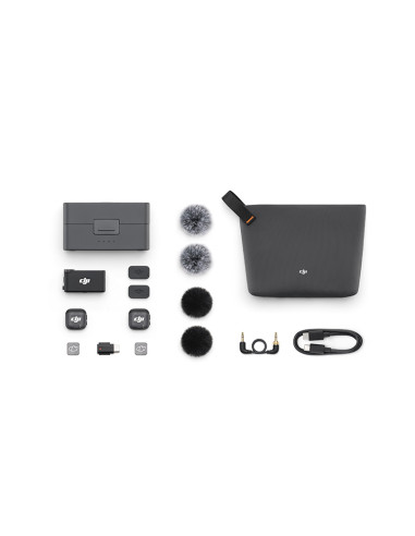 DJI Mic 3 (2 trasmisor TX + 1receptor RX + Estuche de carga)
