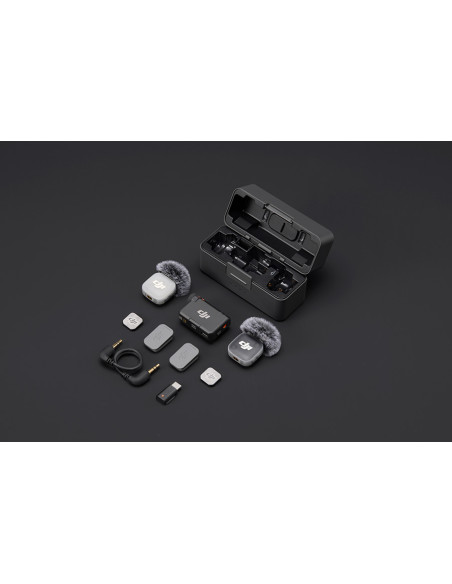 DJI Mic Mini 2 - Kit 2 Transmisor +1Receptor + estuche de carga