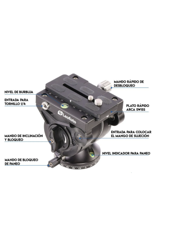 Tripode Leofoto LS325C + Rotula video...