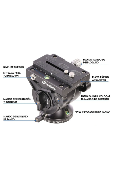 Tripode Leofoto LS325C + Rotula video BV-10