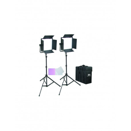 NANLITE KIT 2 Panel LED CN-600SA con aletas luz dia NANLITE KIT 2 Panel LED CN-600SA con aletas luz dia